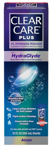 CLEAR CARE PLUS Cleaning and Disinfecting Solution with Lens Case, 12-Ounces