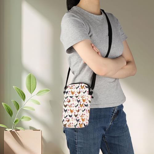 KEYCHIN Chicken Crossbody Bag Chicken Lover Gifts Chicken Lady Shoulder Bag Chicken Farmer Gifts Chicken Owner Gifts4
