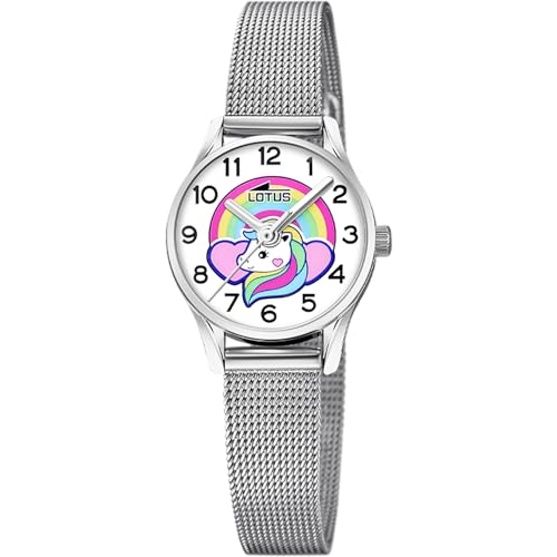 Montre fille Lotus anti-rayures en acier inoxydable pour éviter les casses à la récréation