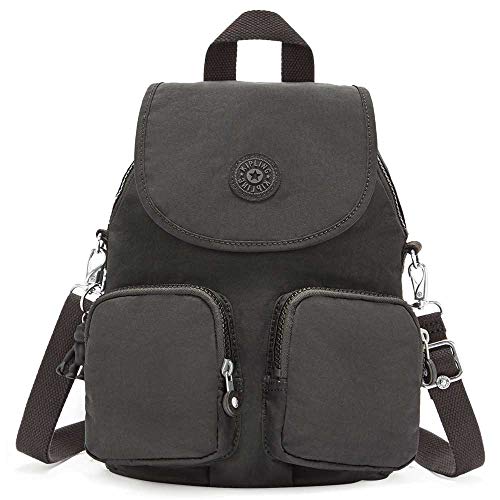 Kipling Firefly Up Mochila Pequeña (Convertible en Bandolera), Black Noir (Negro)