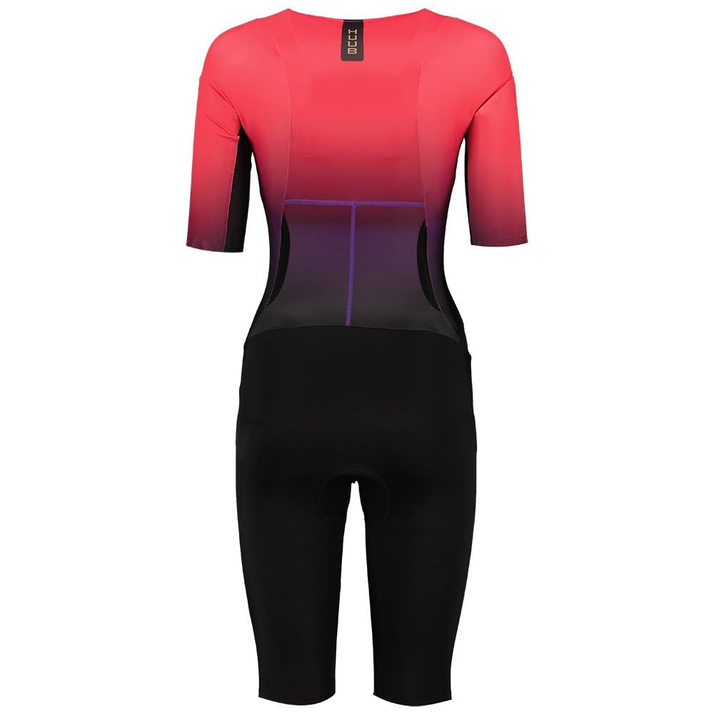 Huub 2025 Damen Trisuit – Schwarz/Rose Fade