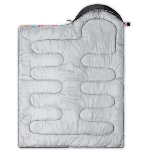 Image of QOOMO Ball Flower Camping Sleeping Bags,3 Season Warm & Cool Weather,Lightweight,Waterproof Sleeping Bags for Adults & Kids,Traveling,and Outdoors,Camping Gear Equipment