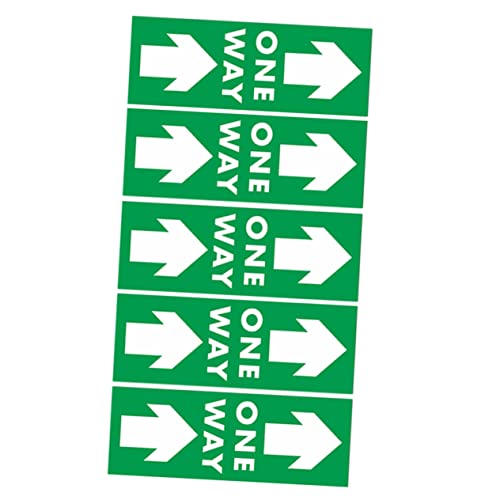Angoily 5 Pcs Arrow Floor Stickers Social Distance Decals One Way Directional Markers for Smooth Surfaces Easy Peel Stick for Floor Door Wall Use