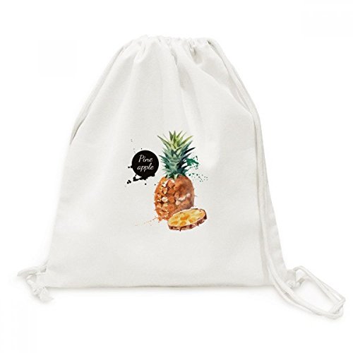 Sac cordon en toile ananas aquarelle voyage léger pour le quotidien