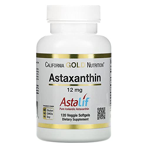 California Gold Nutrition Astaxanthin, AstaLif Pure Icelandic, 12 mg, 120 Veggie Softgels