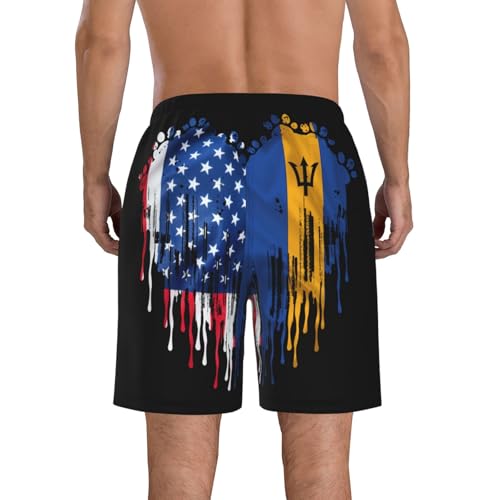Men's Swim Trunks Beach Short with Mesh Lining and Pockets Breathable Classic Athletic Cargo Shorts Gift2
