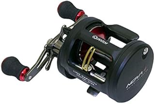 Quantum Nova Conventional Fishing Reel, Size 350 Reel, Right-Hand Retrieve, Large EVA Handle Knobs, Aluminum Spool, Internally Adjustable Centrifugal Cast Control, 6.3:1 Gear Ratio, Black