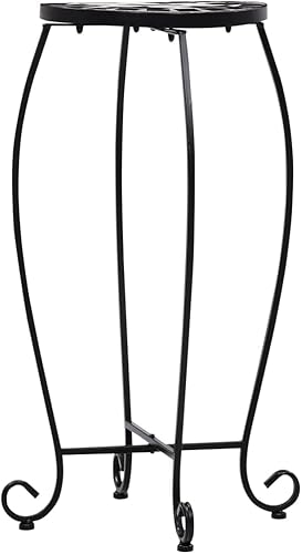 Miniatura 6 de Mesas de mosaico 3 piezas de cerámica blanca y negra