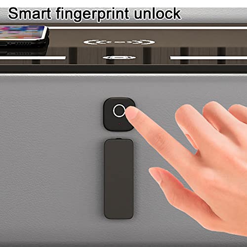 Table de chevet Bluetooth avec enceinte connectée et serrure à empreinte digitale - 6