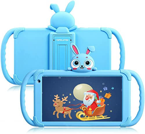 Best Seller Kids Tablet 7 inch Toddler Tablet Android Tablet for Kids 32GB 4000Mah Parent Control with Pre-Installed Educational APP WiFi Kids Edition Learning Tablet Kid-Proof Case (Light Blue)