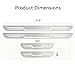 Car Door Sill Protectors for Jaguar XE XE SV XF XK XK8 XKR XKRS 2015-2025-pr, 4Pcs Stainless Steel Anti-Scratch Anti-Trampling Door Scuff Plate Entry Guard,Self-Adhesive Inner Car Accessories