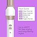 Conair Double Ceramic 1-Inch Curling Wand, Produces Flawless Waves, Curling Iron for Use on Medium and Long Hair, 30 Heat Setting Curling Iron, White