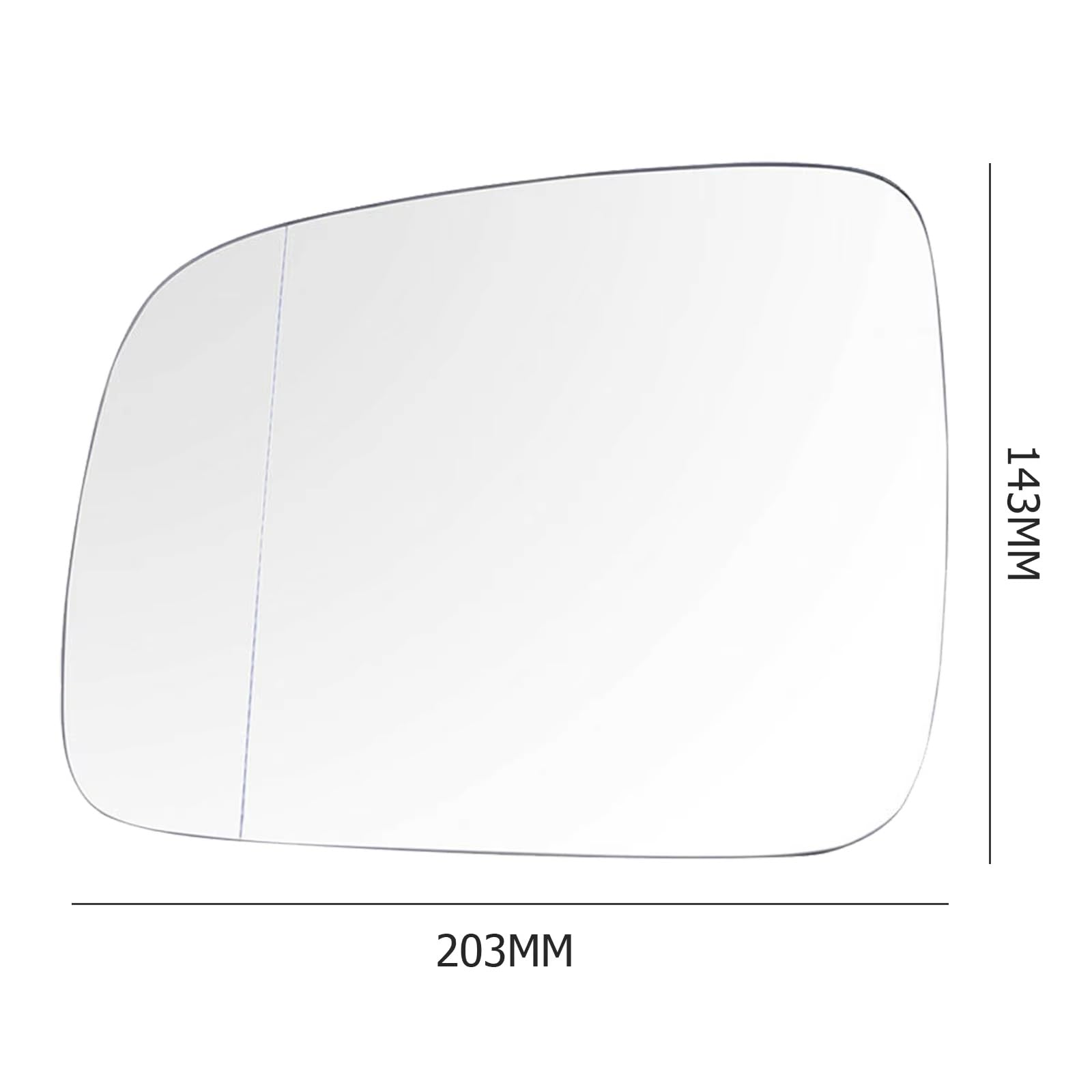 Universelles Spiegelglas Kompatibel Mit VW Für Transporter T5 2003–2009 1 Stück 2 Stück Auto Links Fahrerseite Beheiztes Spiegelglas Rückspiegellinse Weitwinkel