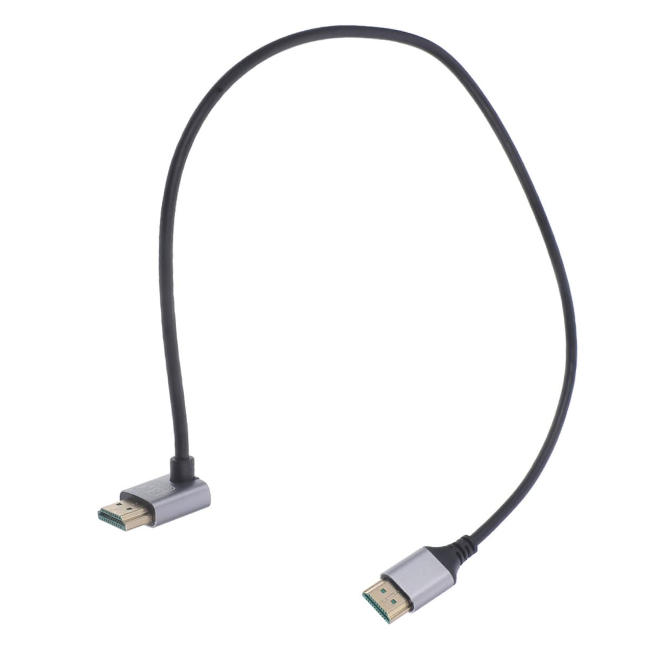 ibasenice Video Cable Male to Male Angled Connector for Monitors Tvs Laptops Flexible Design for Easy Installation for Tight Spaces