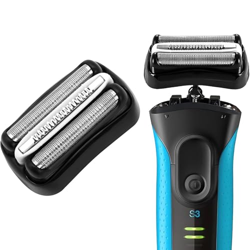 Series 3 32B Replacement Head Series 3 Electric Shaver Replacement Head Blades for Braun S3 Foil & Cutter Razor Heads Applicable for Braun S3 3040s 3010s 310s 3000s 3050cc 3080s 390cc etc 1pack