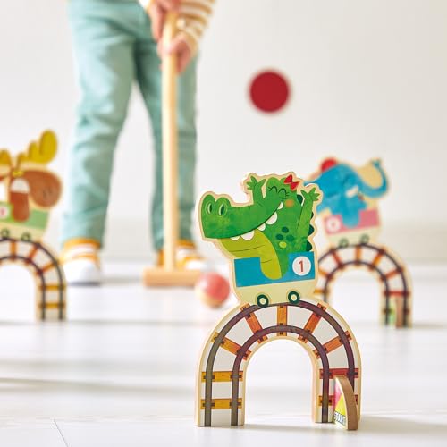 Juego de croquet infantil Janod Applepop fabricado en madera sostenible FSC 6