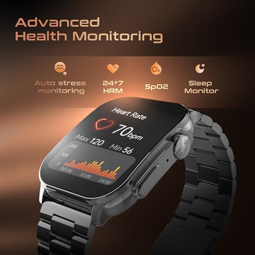 Image of Fastrack Astor FS2 Pro Smart Watch, 1.96 inch AMOLED Display, 410 * 502 Pixel Resolution, SingleSync BT Calling, AI Voice Assistant, 100+ Sports Modes & Smartwatch Faces, Upto 5 Day Battery, IP68