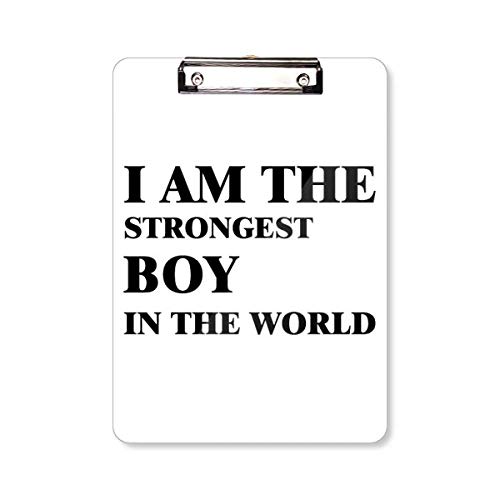Bloc d'écriture A4 grand format cahier dessin enfant I Am The Strongest Boy
