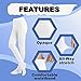 EMEM Apparel Women's Ladies Solid Colored Opaque Dance Ballet Costume Microfiber Footed Tights Stockings Fashion White D