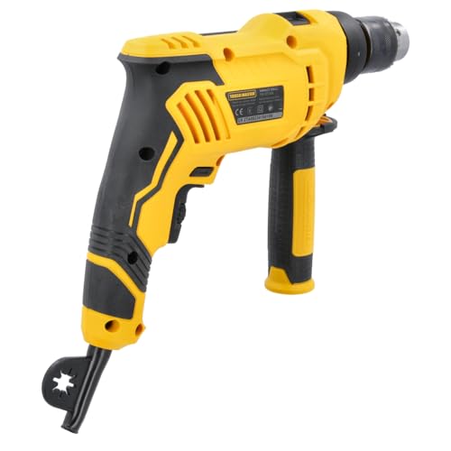 TOUGH MASTER Hammer Drill 650W Variable Speed 13mm Metal Chuck, 2 in 1 Corded Electric Hammer Drill Function for Concrete Steel Wood with Auxiliary Handle Included 3 TOUGH MASTER Hammer Drill 650W Variable Speed 13mm Metal Chuck, 2 in 1 Corded Electric Hammer Drill Function for Concrete Steel Wood with Auxiliary Handle Included - Image 3