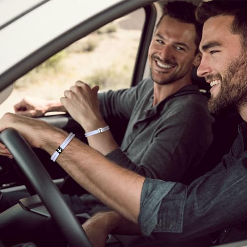 Pulsera trenzada cruz TempBeau para hombres y mujeres miniatura 4