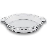 TrueCraftware 9.5 Inch - Clear Glass Baking Deep Pie Dish Plate