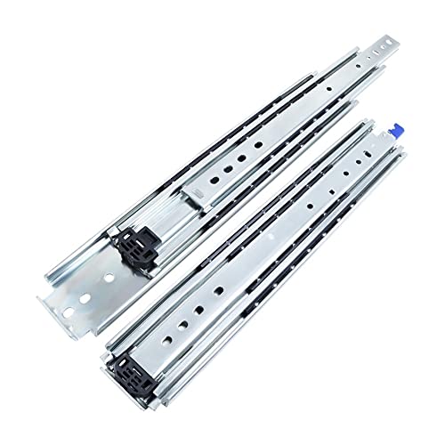 Guías para cajones con cerradura y rieles deslizantes telescópicos de montaje lateral
