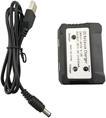 Fytoo 7.4V 2in1 Balanced Charger for SYMA X8C X8G X8HW Hubsan H501S H502S H502E H501A H501C H501M H501S W H501S pro MJX B3 B2W B6 Bugs 2/3/6 B3H Bugs 3H A959 V262 V913 V912 D80 H216A F18 F17 F100