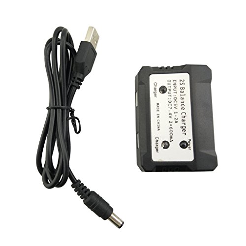 Fytoo 7.4V 2In1 Balanced Charger For Syma X8C X8G X8Hw Hubsan H501S H502S H502E H501A H501C H501M H501S W H501S Pro Mjx B3 B2W B6 Bugs 2/3/6 B3H Bugs 3H A959 V262 V913 V912 D80 H216A F18 F17 F100 #TOP12