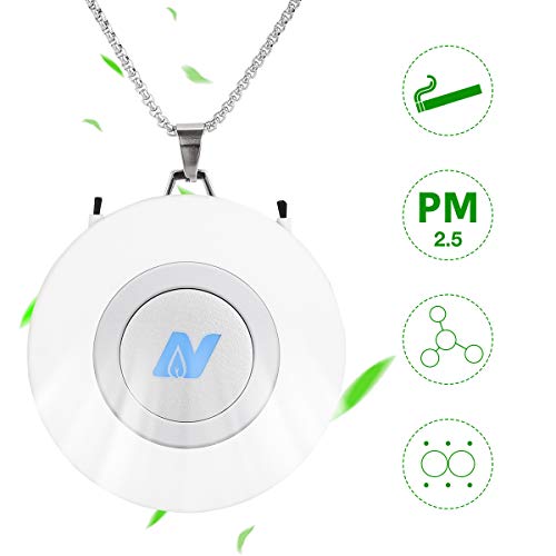 Portable Mini Air Purifier Wearable Air Purifier Necklace Negative Ion Generator USB Personal