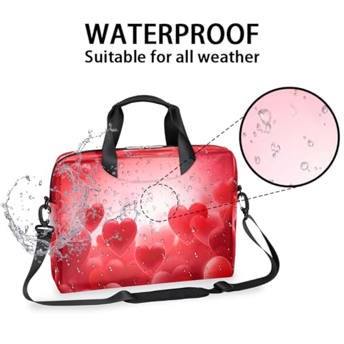 Bolso porta laptop impermeable Red Heart 16 pulgadas miniatura 3