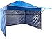 Produktbild AmazonBasics - Pop-Up-Pavillon mit Seitenwänden, 3 x 3 m, Blau