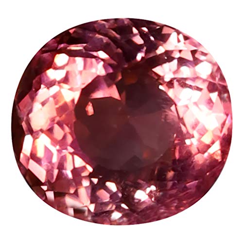 Tourmaline rose du Mozambique 2,12 ct pierre précieuse ovale pour cadeau d'exception