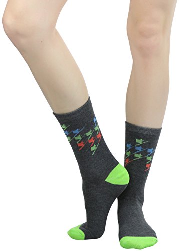 Image of ToBeInStyle Women's Pack of 6 or 12 Fashion Printed Crew Socks