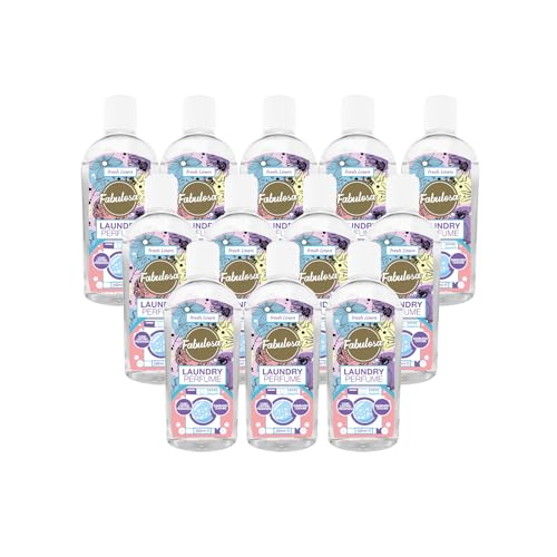 Parfum de linge Fabulosa polyvalent, désodorisant, booster de senteur, fraîcheur longue durée, 250 ml, lot de 12 unités, Fresh Linen