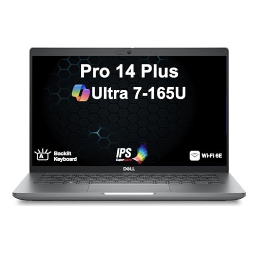 Image of Dell Pro 14 Plus (Previously Latitude 5450) AI Business Laptop 14 inch IPS FHD Display (Intel Ultra 7 165U (Beats Ultra 7-155u), 32GB DDR5, 1TB SSD, Backlit KB, 2 Thunderbolt 4, WiFi 6E, Win 11 Pro)