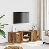 Plateau spacieux et polyvalent : La surface supérieure de 120 cm de longueur offre un espace généreux pour positionner votre télévision tout en laissant de la place pour exposer vos objets décoratifs préférés, vos plantes ou vos photos de famille, comme le montre la figure.
