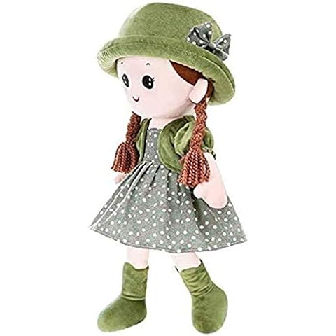 Puppe Kinder Stoffpuppe Mädchen Weichpuppe mit Haaren Kinderpuppe Prinzessin Plüschpuppe Weich Babypuppe Stoff Spielzeug Baby Kuschelpuppe Klein Plüschpuppe Geschenk Geburtstag Wehinachten Ostern Cover