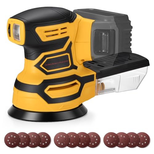 Cordless Orbital Sander for Dewalt 20V Battery, Brushless 6 Variable Speeds, 6000 to 12000 OPM,...