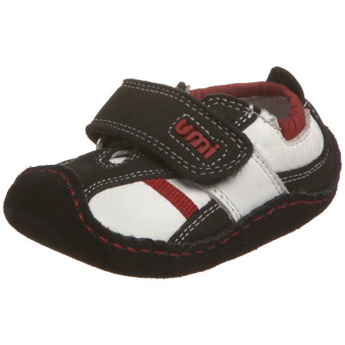 Umi Tadpole Monk Strap (Infant/Toddler),Black/White,17 M EU (2.5 M US Infant)