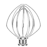 K45WW 6-Wire Whip Attachment Fits KitchenAid Tilt-Head Stand Mixer,Dishwasher Washable 304(18/8)Stai