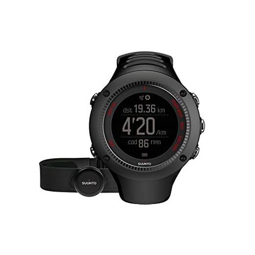 Suunto - Ambit3 Run HR - SS021257000 - Reloj GPS Multideporte + Cinturón de frecuencia cardiaca (Talla M) - Sumergible 50 m - Negro
