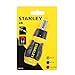 STANLEY 0-66-358 - Destornillador con carraca y 6 Puntas