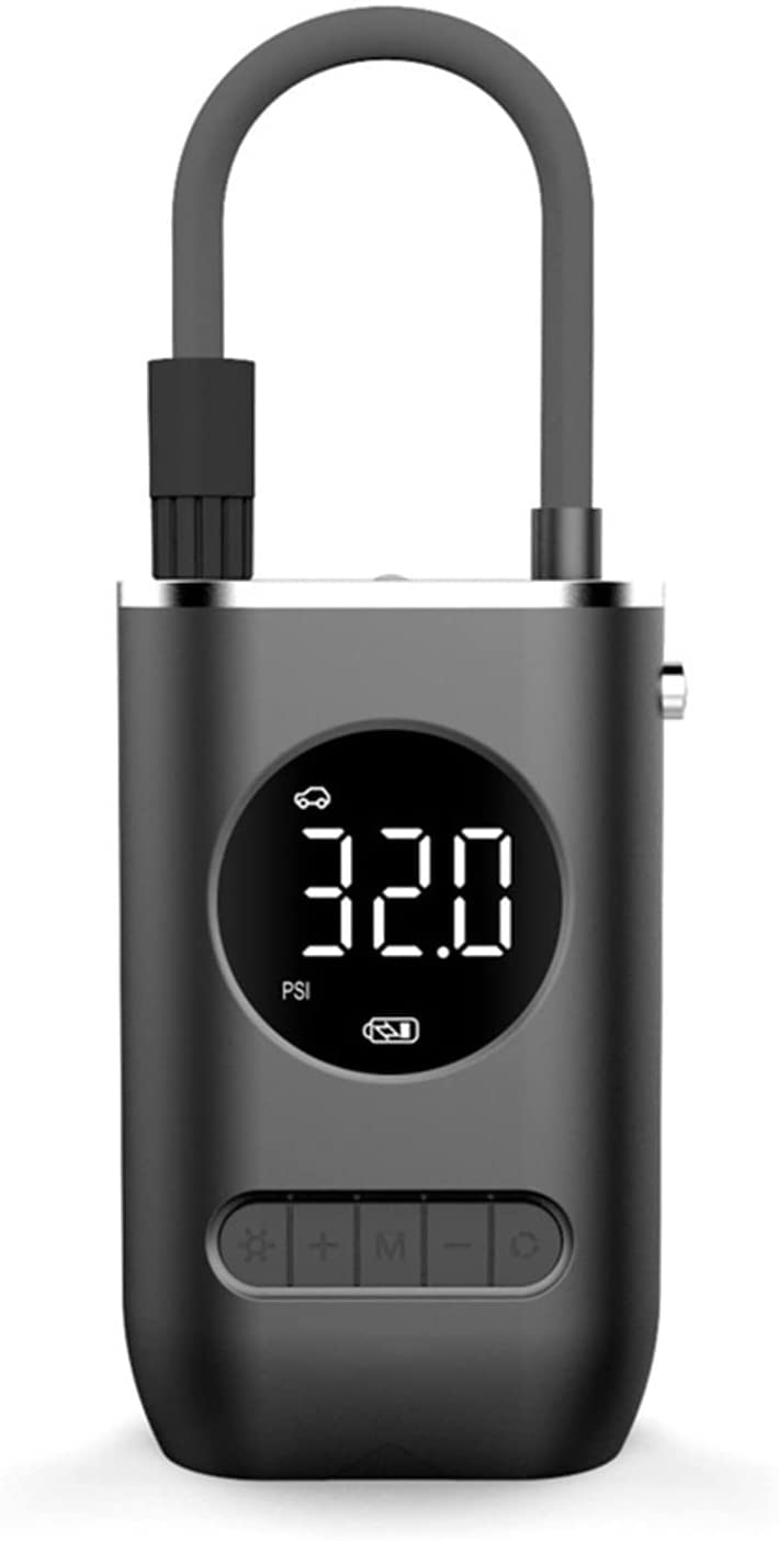 Gonfiatore Elettrico Pompa 12V Compressore d'Aria Portatile per Auto per motociclette Gonfiatore per Pneumatici per Barche Digitale Auto Gonfiabile Pu