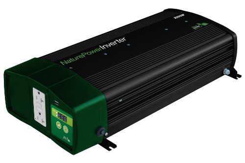 Nature Power 2000-Watt Pure Sine Wave Inverter with 55-Amp Inverter Charger