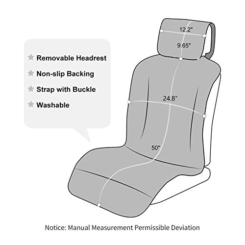 Waterproof Car Seat Covers, Car Front Seat Protector Non-Slip Neoprene, Best Protection from Sweat, Stains and Smell, Universal Fit for Most Cars, Trucks, SUVs, Black【1 Piece】