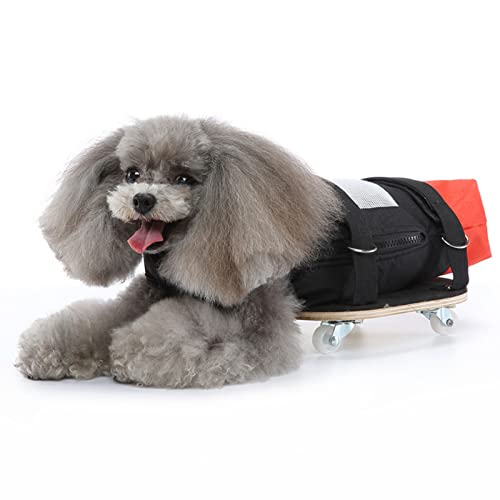 Scooter para Caminhada para Cães, Cadeira de Rodas de Cachorro Ajustável Pernas Traseiras Protetor S