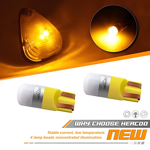 Smoke Roof Cab Marker Lights Lens W/LED Bulbs Aftermarket Repla - View #3