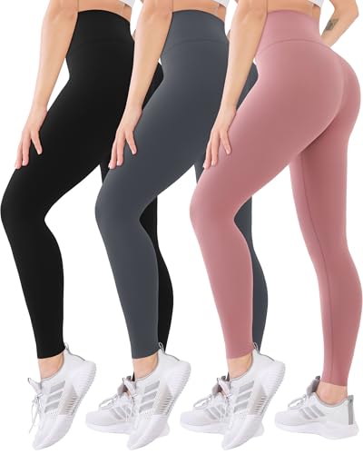Blisset 3 Pack High Waisted Leggings for...