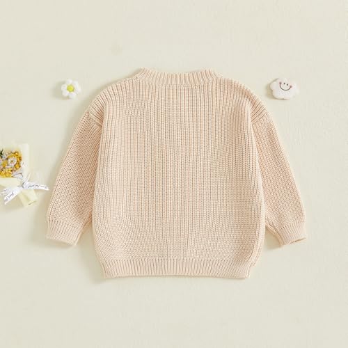Toddler Baby Boy Girl Goose Cardigan Oversized Long Sleeve Button Down Chunky Knit Sweater Kid Fall Winter Photoshoot Clothes3
